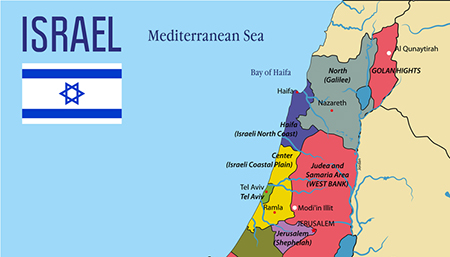 israel map